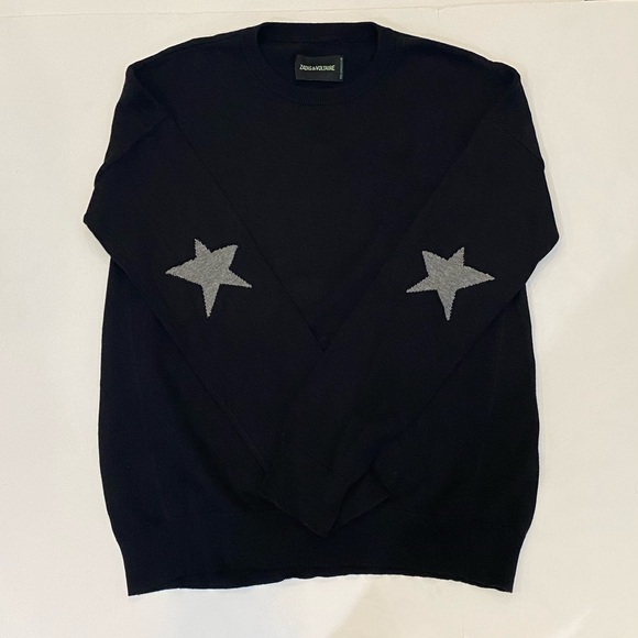 NWT Zadig & Voltaire CiCi Co Stars in a Black. - Picture 2 of 2